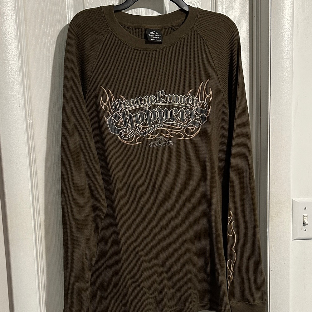 Orange County Choppers Men's Olive Jersey